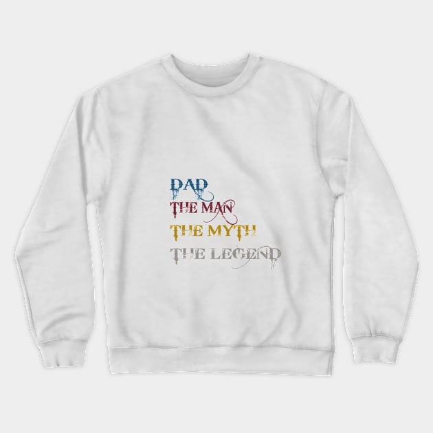 Funny design for dad Crewneck Sweatshirt by Daniello